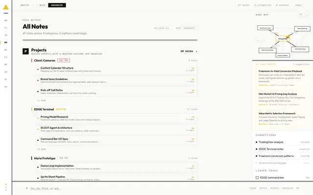 ARK Notes · Write, organise