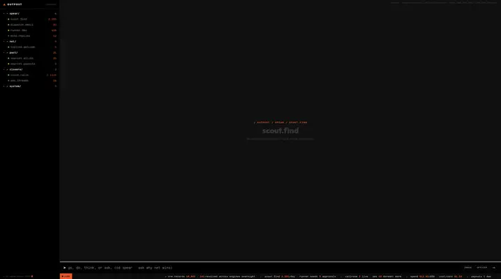 The Outpost · Nav 03 · Console Filetree