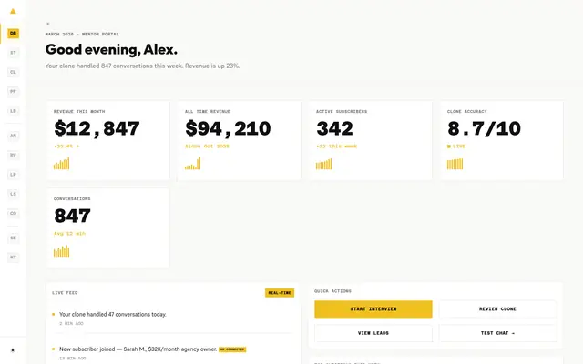 Mentor portal · Dashboard