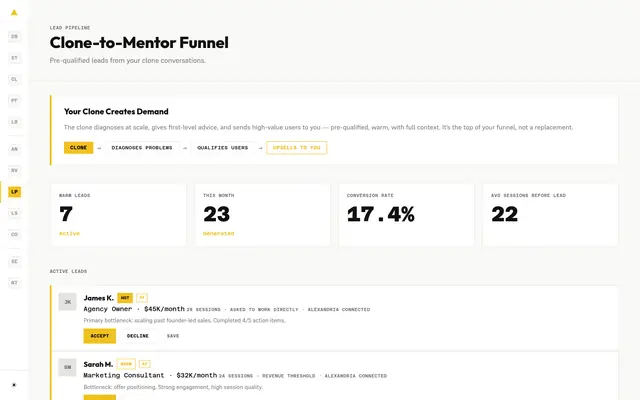 Mentor portal · Pipeline