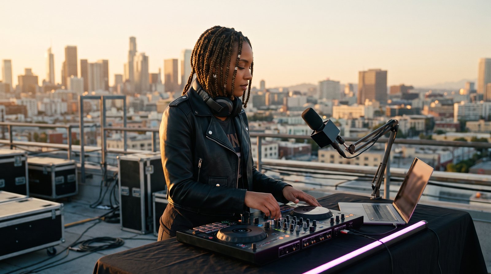 The rooftop DJ